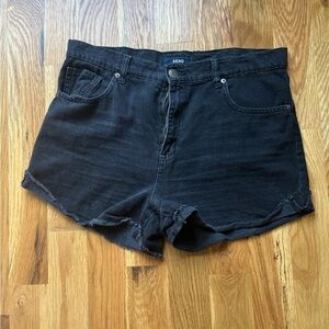 Black Jean shorts